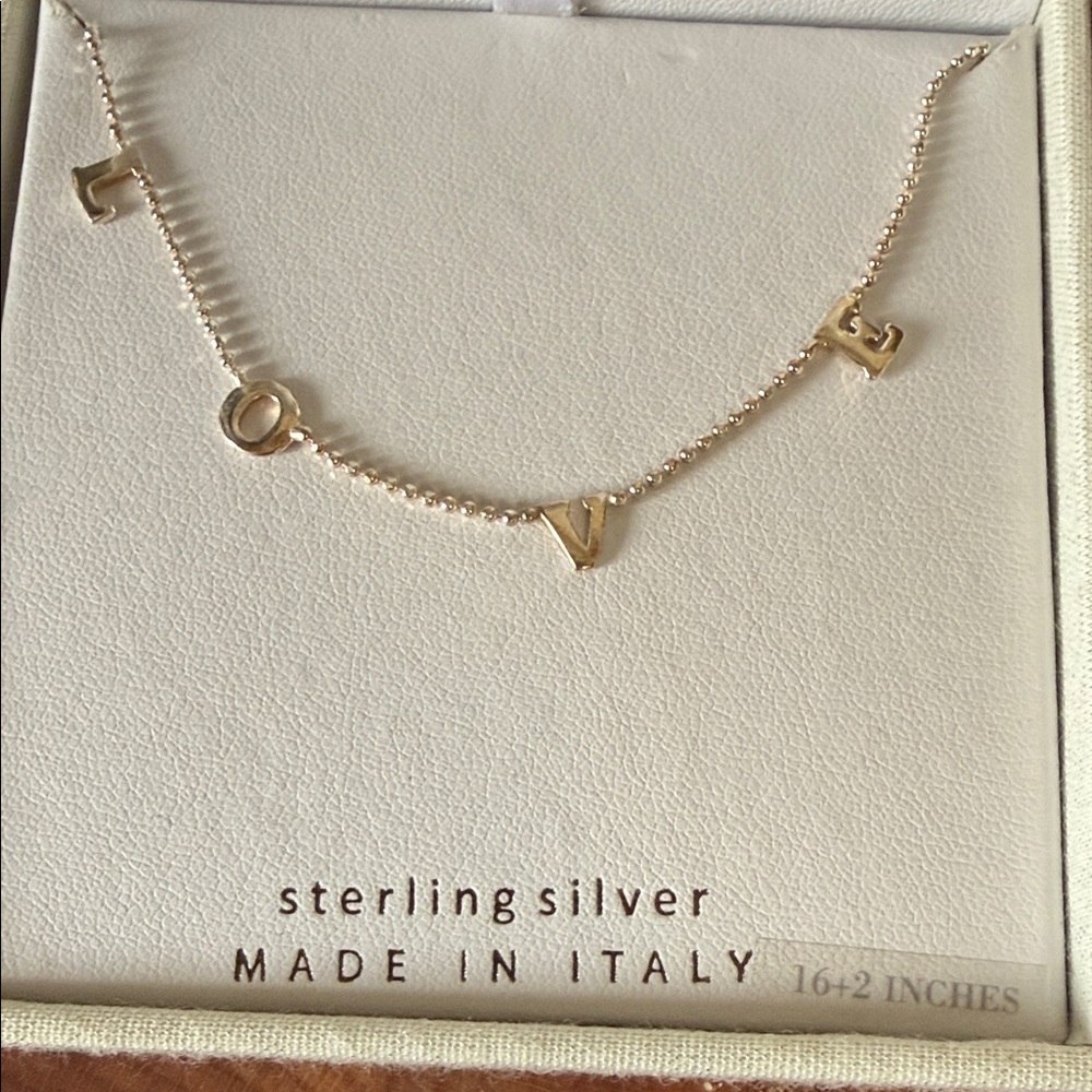 Mia Fiore made I. Italy Love necklace new in box